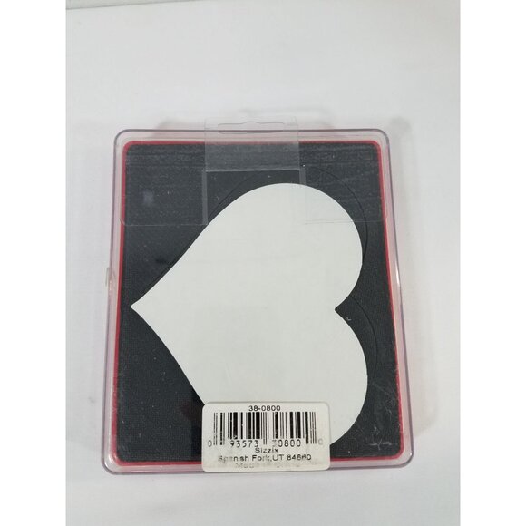 Sizzix Lot of 2 Red Die Cutter Heart #1 38-0800 Oval #2 38-0815 Provo Craft 4" - Picture 10 of 16